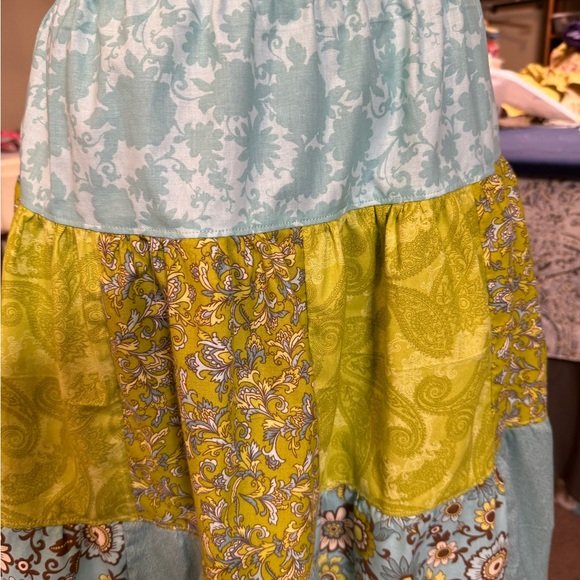 Patchwork Floral Maxi Skirt - Multicolor - Picture 10 of 13